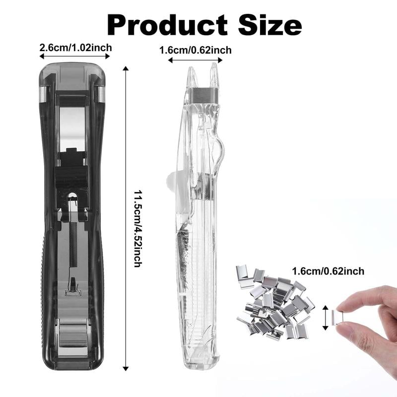 🔥3,155 sold in last 24 hours🔥Portable Binder Clip Stapler - Includes 58 reusable clips