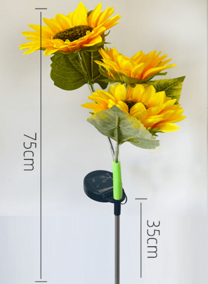 🔥3,155 sold in last 24 hours🔥🌞Solar LED Sunflower Garden Lights-29.6inch/75cm