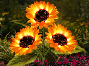 🔥3,155 sold in last 24 hours🔥🌞Solar LED Sunflower Garden Lights-29.6inch/75cm