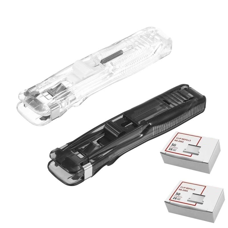 🔥3,155 sold in last 24 hours🔥Portable Binder Clip Stapler - Includes 58 reusable clips