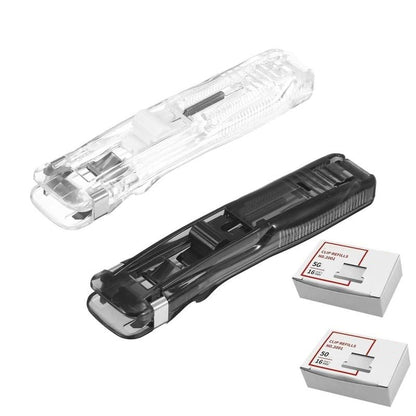 🔥3,155 sold in last 24 hours🔥Portable Binder Clip Stapler - Includes 58 reusable clips