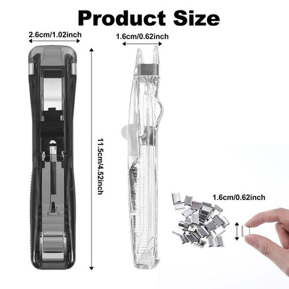 🔥3,155 sold in last 24 hours🔥Portable Binder Clip Stapler - Includes 58 reusable clips