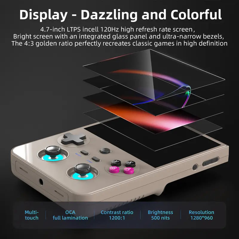 72%OFF🔥RG477V New Upgraded Portable Retro Game Console, supports ten emulators, ultra-high definition graphics