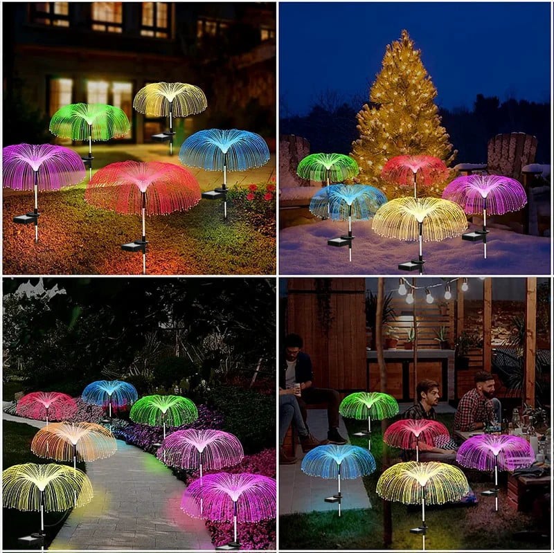 🔥3,155 sold in last 24 hours🔥🎄Solar Garden Changing Jellyfish Lights