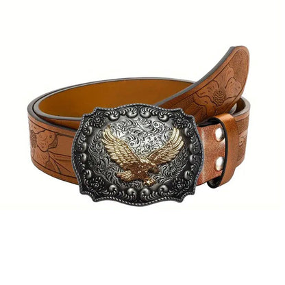 🔥LAST DAY 49% OFF - Adjustable Ratchet Western Belt (With Western Buckle)