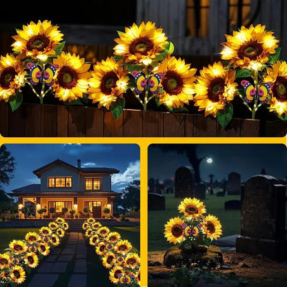 🔥3,155 sold in last 24 hours🔥🌞Solar LED Sunflower Garden Lights-29.6inch/75cm