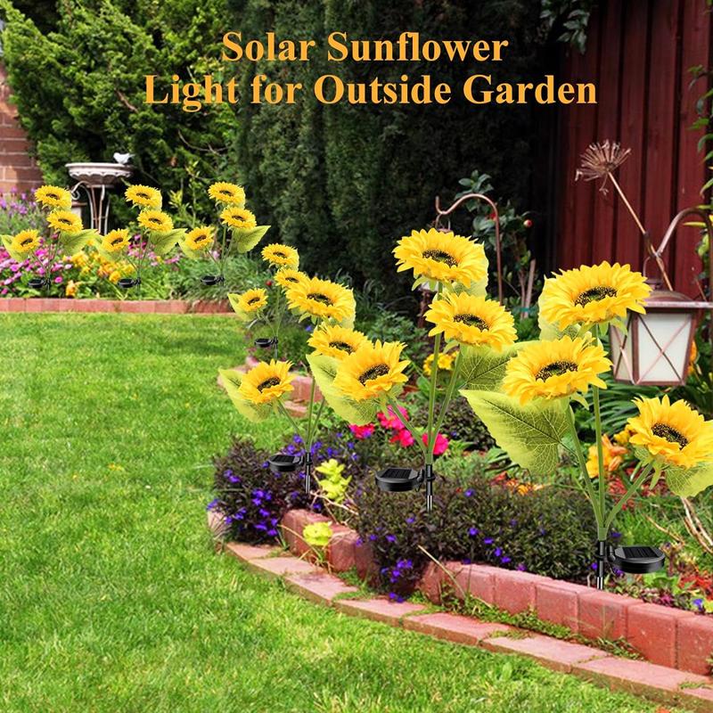 🔥3,155 sold in last 24 hours🔥🌞Solar LED Sunflower Garden Lights-29.6inch/75cm