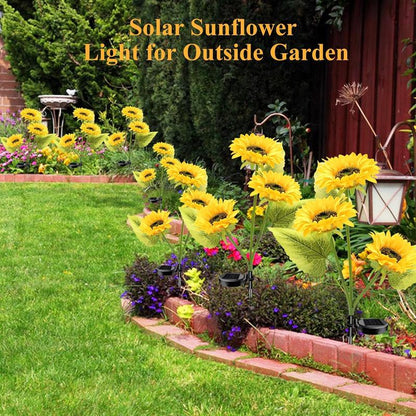 🔥3,155 sold in last 24 hours🔥🌞Solar LED Sunflower Garden Lights-29.6inch/75cm
